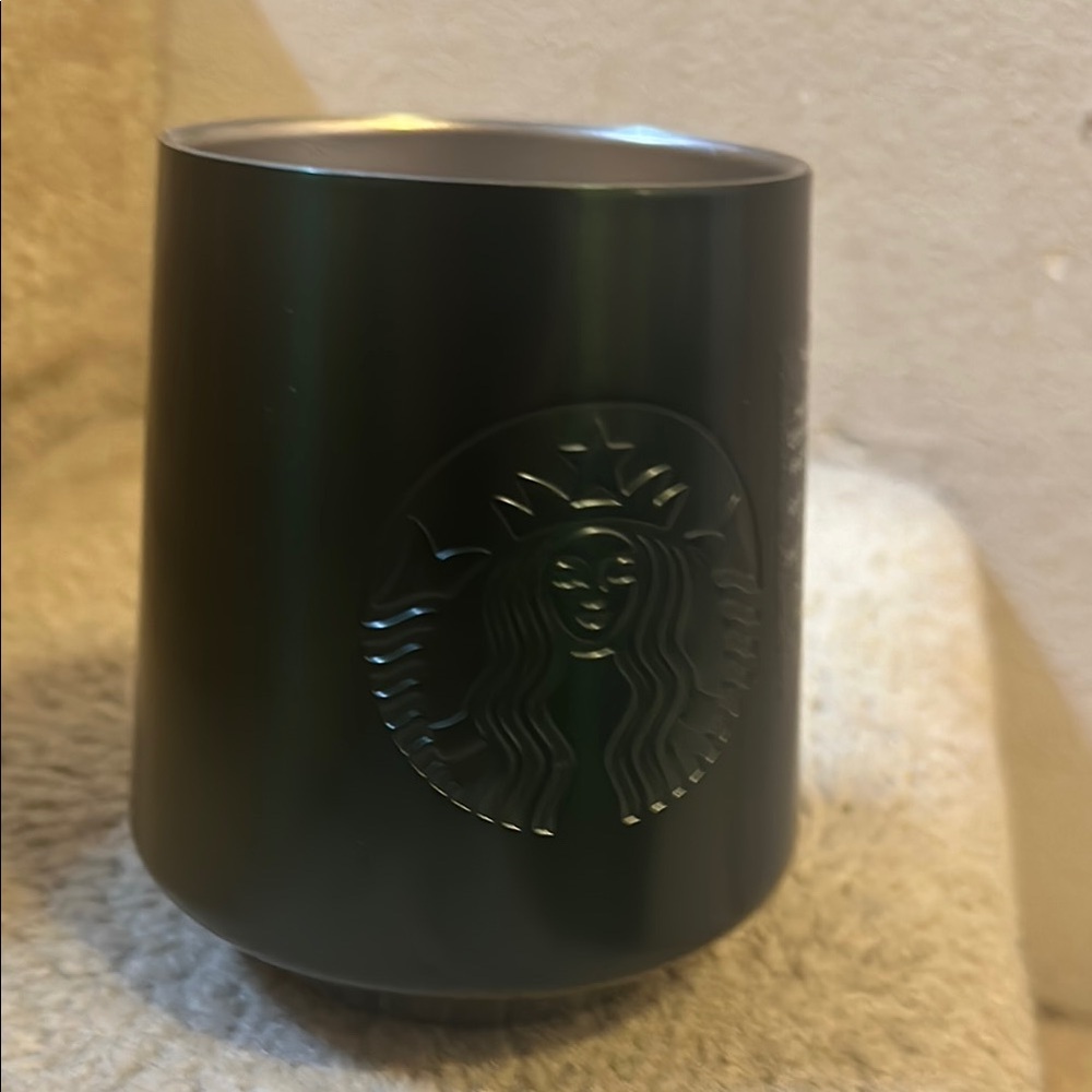 Starbucks Black Tumbler Stainless Steel 12Oz.  New